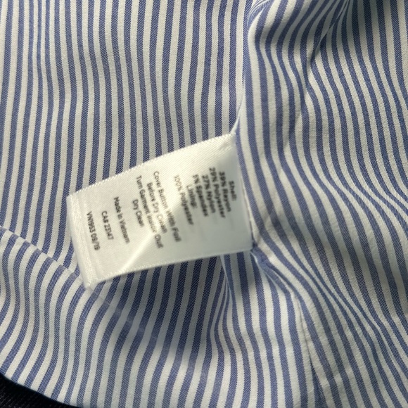 Talbots Blazer Womens 16 Blue Aberdeen 2 Button Lined Jacket Pockets Work Casual - Picture 9 of 9